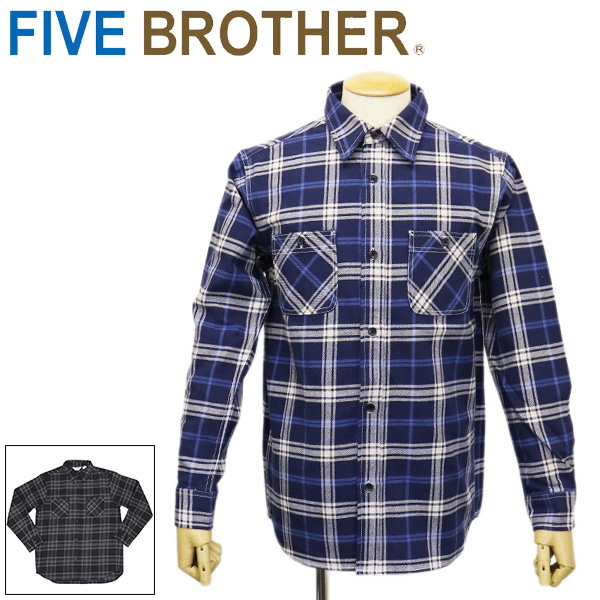 正規取扱店 FIVE BROTHER (ファイブブラザー) 152550 HEAVY FLANNEL