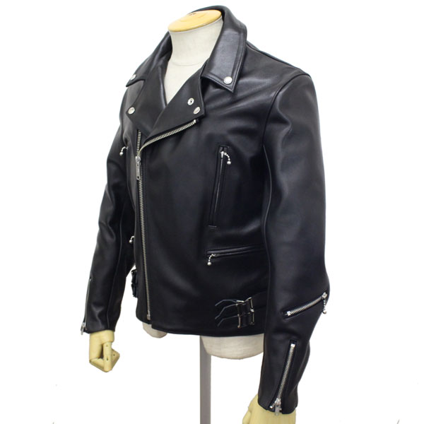 正規取扱店 666 LJM-1 U.K.SIDE BELT LEATHER JACKET REGULAR FIT(サイドベルト レザージャケット  レギュラーフィット) 日本製 BLACK