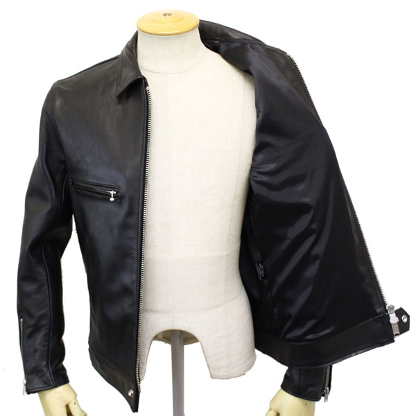 正規取扱店 666 Ljm 17tf Tight Fit Single Leather Jacket タイトフィット シングル レザージャケット 日本製 Black
