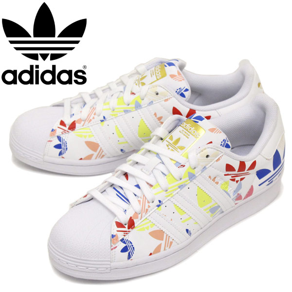 adidas (アディダス) H00183 SUPERSTAR スーパースター スニーカー  フットウェアホワイトxフットウェアホワイトxゴールドメタリック AD093