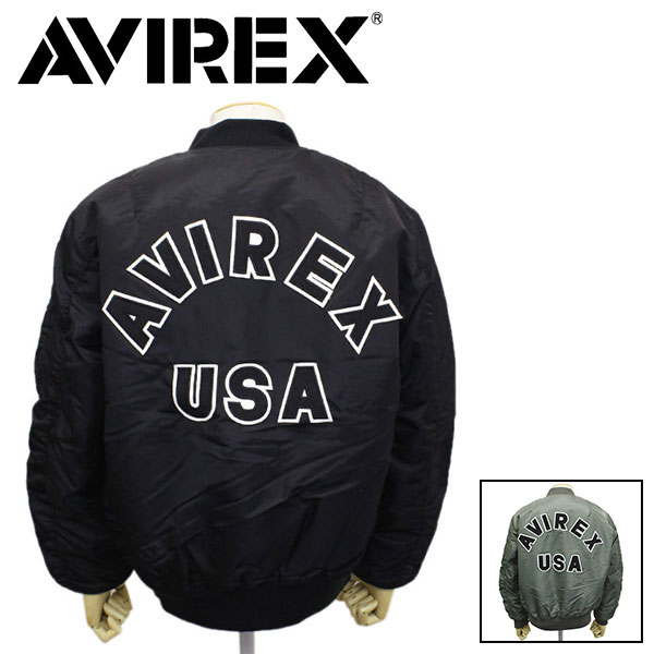 正規取扱店 AVIREX (アヴィレックス) 6102171 MA-1 COMMERCIALOGO エム