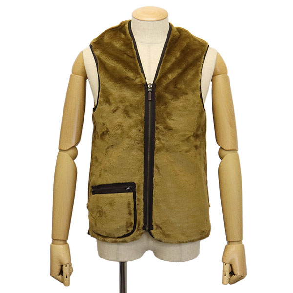 正規取扱店 BARBOUR (バブアー バブワー) 2957001 MLI0004 39870 WARM PILE WAISTCOAT ZIP IN  LINER ウォームパイルウェストコート ジップインライナー BR31 50(55)BROWN BBR019