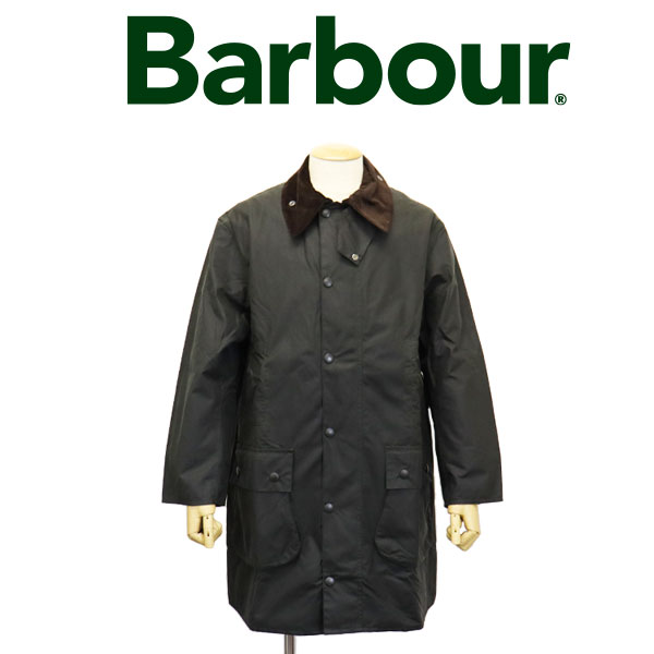 正規取扱店 BARBOUR (バブアー バブワー) MWX2089 os border ボーダー ワックス コットン コート ジャケット  オーバーサイズフィット SG91SAGE BBR032