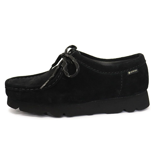 正規取扱店 Clarks (クラークス) 26169024 Wallabee GTX ワラビー ゴアテックス レディース シューズ Black Sde  CL063