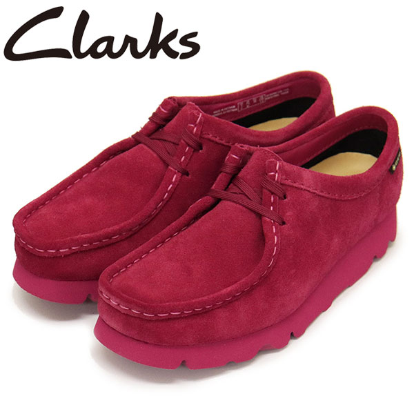 Clarks (クラークス) 26174502 Wallabee GTX ワラビー ゴアテックス レディース シューズ Berry Suede  CL110 UK5-約24.0cm-