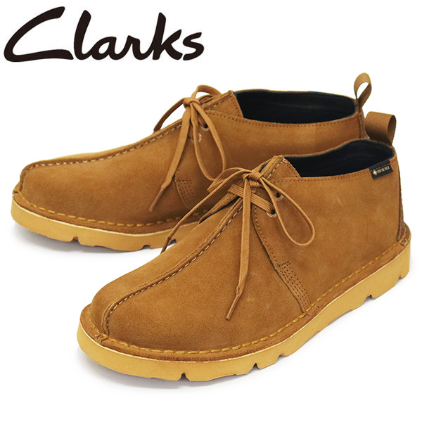 正規取扱店 Clarks (クラークス) 26167869 Desert Trek GTX デザートトレック ゴアテックス メンズシューズ Tan  Suede CL060