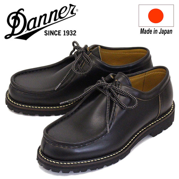正規取扱店 DANNER (ダナー) D216211 Sellwood Tirolean セルウッドチロリアン レザーシューズ BLACK 日本製