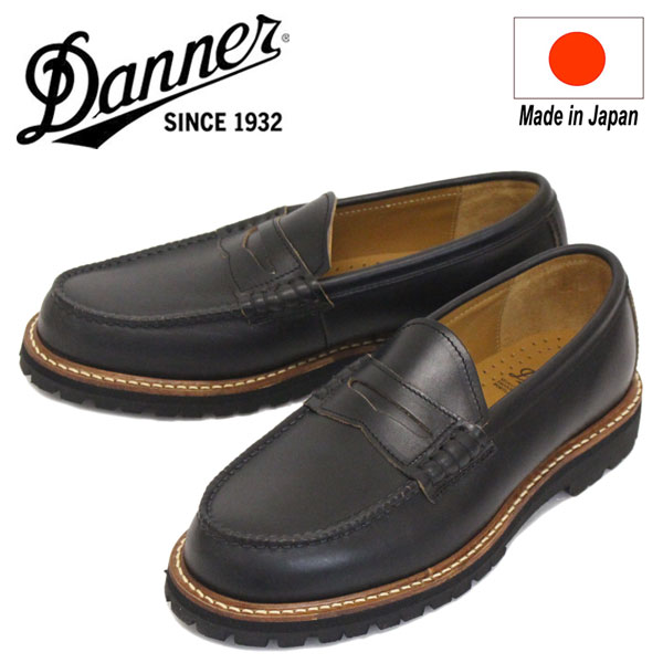 正規取扱店 DANNER (ダナー) D216213 BLAINE LOAFER ローファー レザーシューズ BLACK 日本製