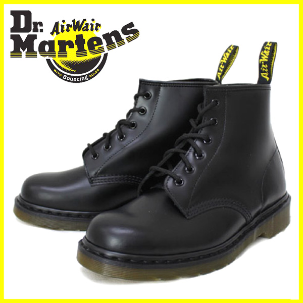 正規代理店 Dr.Martens ドクターマーチン 101 6EYE BOOT 6ホールブーツ BLACK ブラック