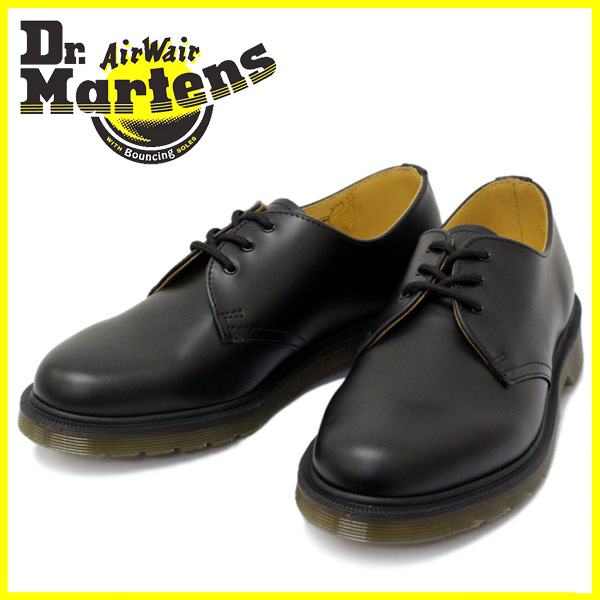 正規取扱店 Dr.Martens(ドクターマーチン) 1461 DMS 84 3EYE GIBSON 3ホールブーツ ギブソン BLACK  SMOOTH ブラック