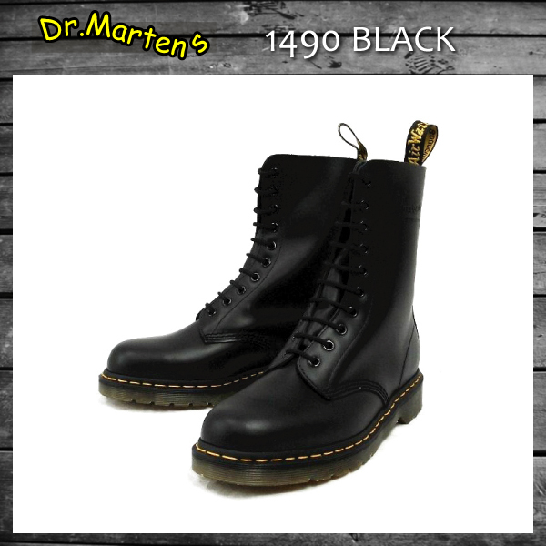 正規代理店 Dr.Martens ドクターマーチン 1490 10EYE BOOTS 10ホールブーツ BLACK ブラック