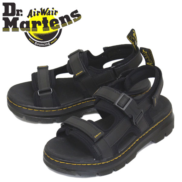 正規取扱店 Dr.Martens (ドクターマーチン) 26471001 FORSTER ストラップ サンダル BLACK