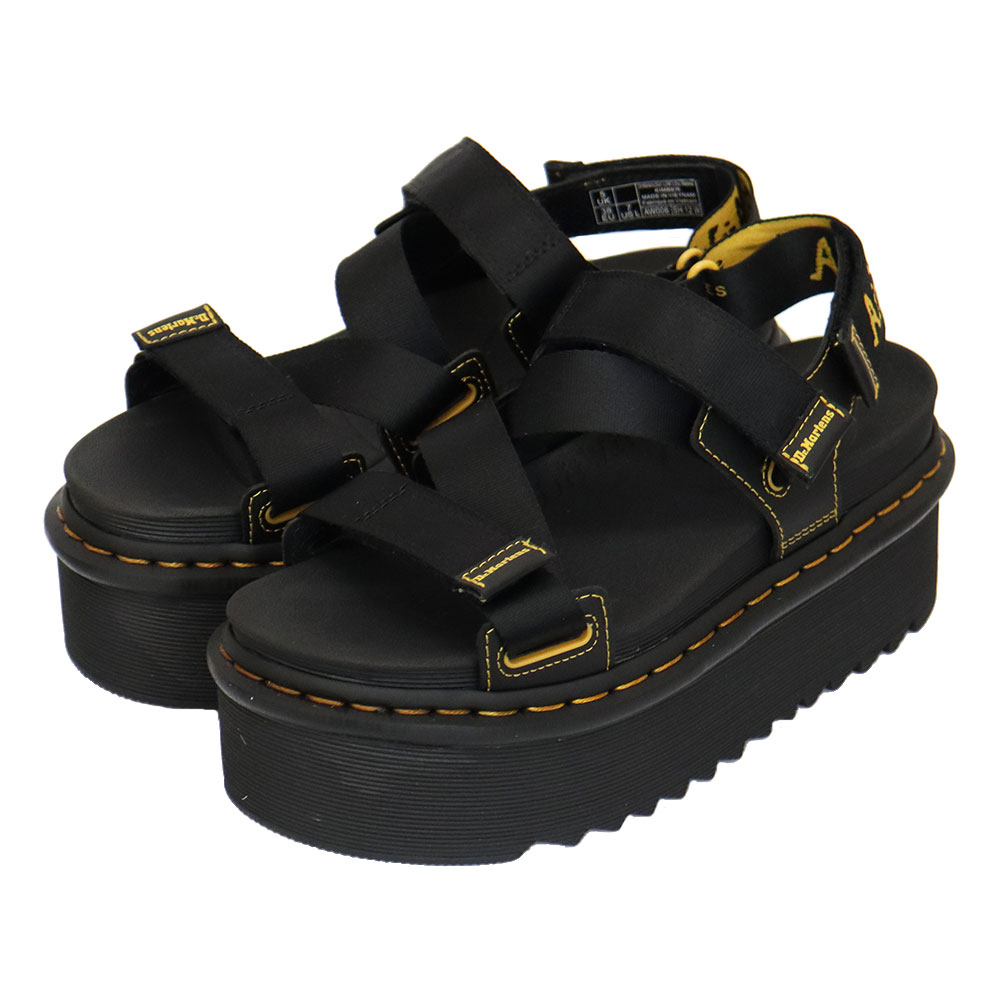 正規取扱店 Dr.Martens (ドクターマーチン) WMS 27351001 ZEBRILUS KIMBER レディース ストラップ  レザーサンダル BLACK