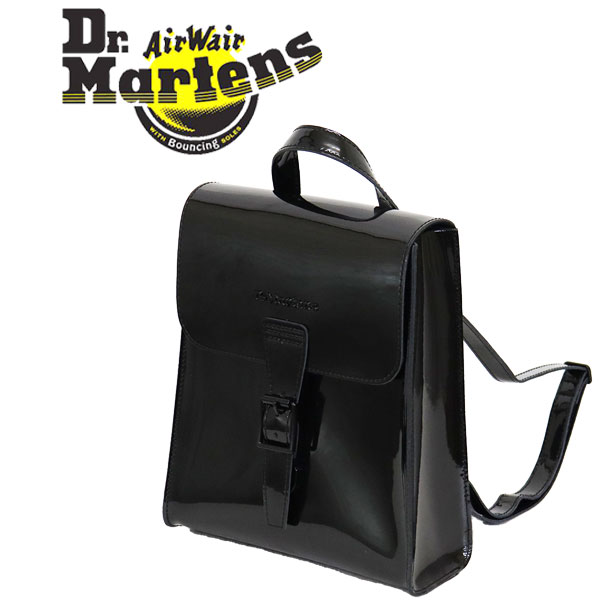 正規取扱店 Dr.Martens (ドクターマーチン) AB053006 MINI PATENT LEATHER BACKPACK ミニ  パテントレザー バックパック BLACK