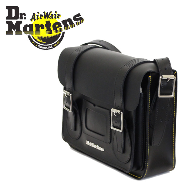 正規取扱店 Dr.Martens (ドクターマーチン) AB097001 11インチ Leather Satchel Bag レザーサッチェルバッグ  BLACK KIEV