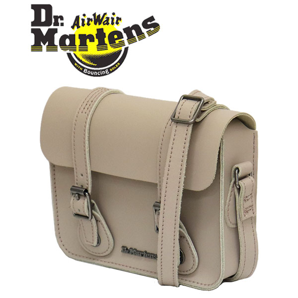 正規取扱店 Dr.Martens (ドクターマーチン) AC917348 Satchel Bag 7インチ レザー サッチェル ショルダーバッグ  TAUPE