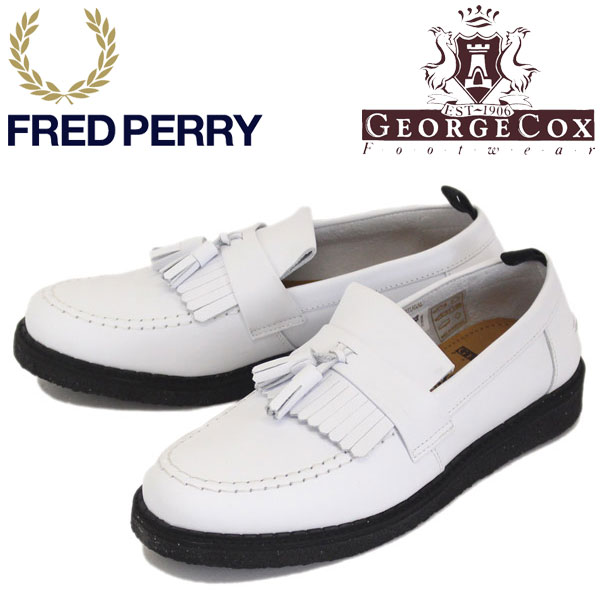 FRED PERRY GeorgeCox ローファー　新品　ホワイト　UK5