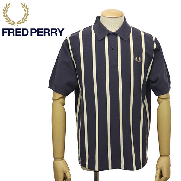 フレッドペリー   ポロシャツ 半袖 マルチ ボーダー ロゴ