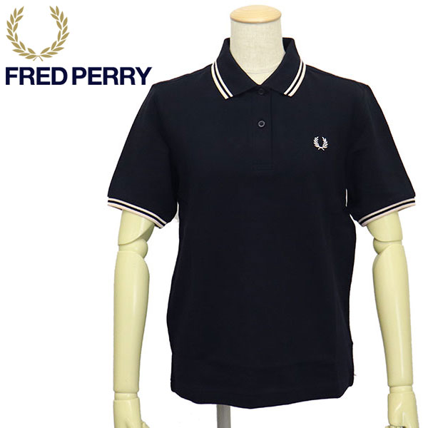 正規取扱店 FRED PERRY (フレッドペリー) G3600 TWIN TIPPED FRED PERRY SHIRT ティップライン ポロシャツ  レディース 797NAVY FP520