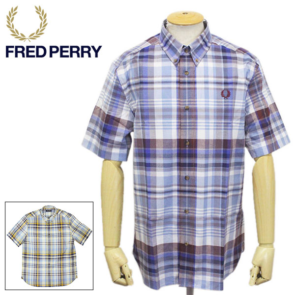 正規取扱店 FRED PERRY (フレッドペリー) M8581 TARTAN SHIRT タータンチェックシャツ 全2色 FP396