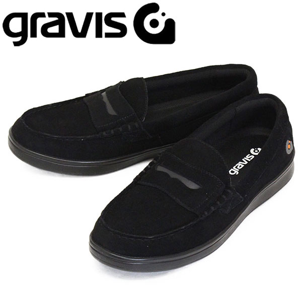 正規取扱店 gravis (グラビス) 25220 ODJICK オジェック スリッポン スニーカー BLACK/BLACK GRV033