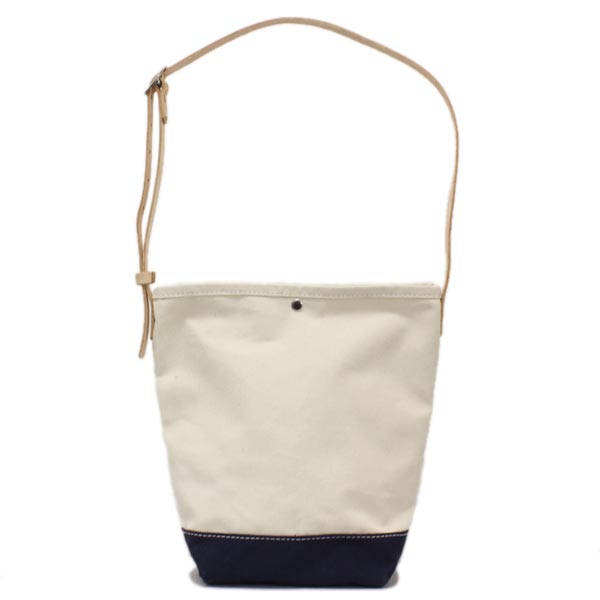 正規取扱店 HERITAGE LEATHER CO.(ヘリテージレザー) NO.8105 Bucket Shoulder Bag(バケットショルダーバッグ) Natural/Navy HL095