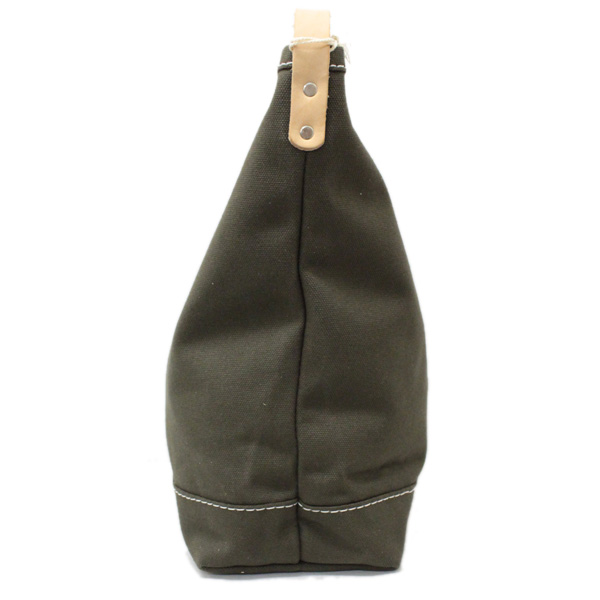 HERITAGE LEATHER CO.(ヘリテージレザー) NO.8105 Bucket Shoulder Bag(バケット コットンキャンバスショルダーバッグ) Olive/Olive HL172