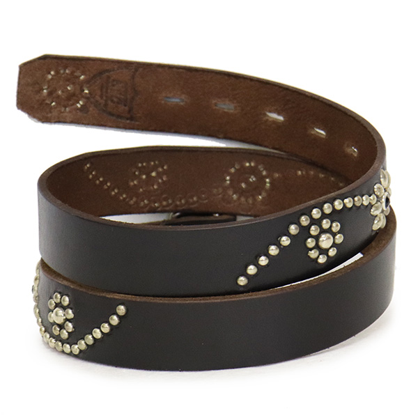 HTC スタッズ　ブラックストーン　ベルト 正規取扱店 HTC(Hollywood Trading Company) Belt #25 Stone 1.25 W