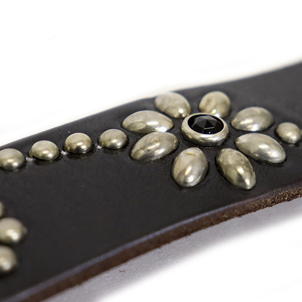 ⭐️HTC⭐️シルバースタッズスターバースト⭐️ブラックレザー