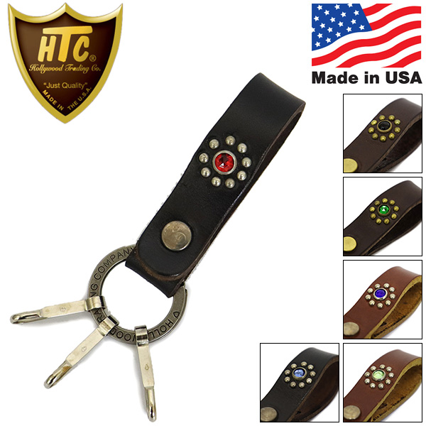 正規取扱店 HTC (Hollywood Trading Company) N&J Ring Key Holder #Flower Stone  キーホルダー 全6種