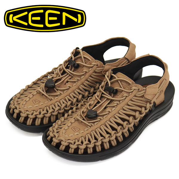 正規取扱店 KEEN (キーン) 1028870 Women's UNEEK ユニーク スニーカーサンダル レディース RAW UMBERxBLACK  KN739