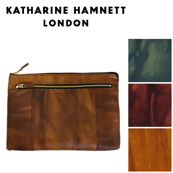 sale セール 正規取扱店 KATHARINE HAMNETT LONDON (キャサリンハムネット ロンドン) FLUID  クラッチショルダーバッグ M 全4色