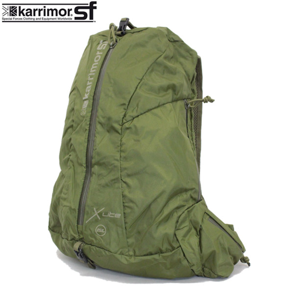 正規取扱店 karrimor SF (カリマースペシャルフォース) X-LITE 15(エックスライト バックパック リュックサック) OLIVE  (オリーブ) KM033