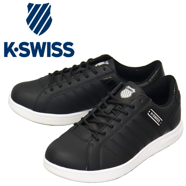 正規取扱店 K-SWISS (ケースイス) 36102161 KS300 CRO シンセティックレザースニーカー ブラックxブラック KS080