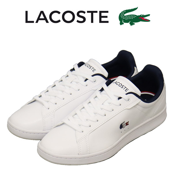 正規取扱店 LACOSTE (ラコステ) WMS SFA0084 CARNABY PRO TRI 123 1 SFA レディース  レザースニーカー407ホワイトxネイビーxレッド LC305