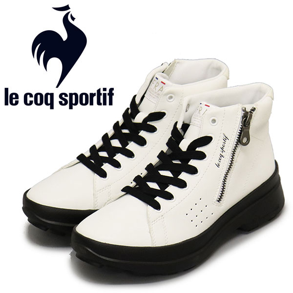 正規取扱店 le coq sportif (ルコック スポルティフ) QL3WJD91WB LA ローラン RG レディースブーツ ホワイト/ブラック  LE059