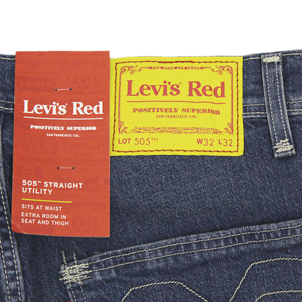 sale セール 正規取扱店 Levi's RED (リーバイスレッド) A01350005 505 UTILITY JEANS ユーティリティー  デニムジーンズ RED SUBMARINE LV007