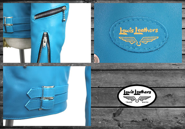 正規取扱店Lewis Leather(ルイスレザー) No.391T LIGHTNING TIGHT FIT(ライトニング タイトフィット) TURQUOISE ターコイズ