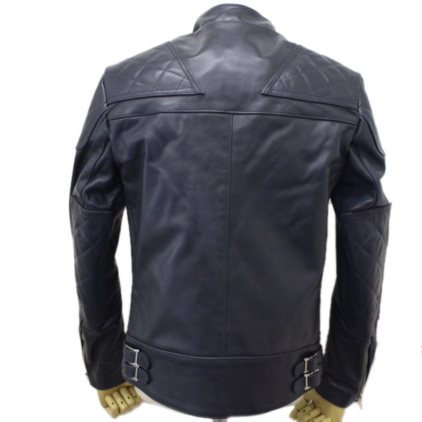 正規取扱店 Lewis Leathers (ルイスレザーズ) No.445 SUPER MONZA HORSEHIDE (スーパーモンザ  ホースハイド) ネイビーレザー