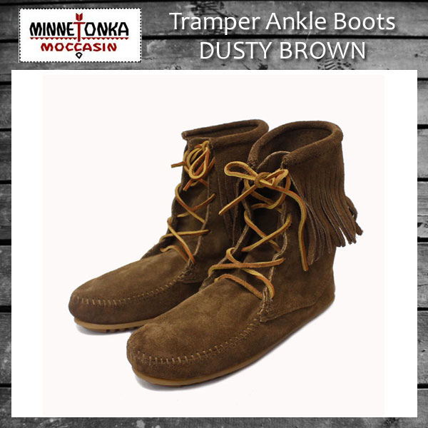 sale セール 正規取扱店 MINNETONKA(ミネトンカ) Tramper Ankle Boots(トランパーアンクルハイブーツ)#428  DUSTY BROWN SUEDE レディース MT222