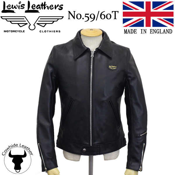 正規取扱店 Lewis Leathers (ルイスレザーズ) No.59/60T CORSAIR TIGHT FIT(コルセア タイトフィット)  ブラックレザー カウハイド 英国製