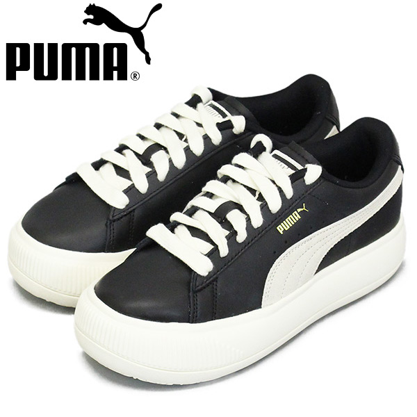 正規取扱店 Puma プーマ 02 スウェード マユ レザー レディーススニーカー 02ブラック Pm168