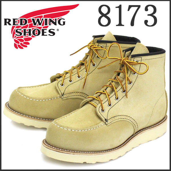 正規取扱店 REDWING (レッドウィング) 8173 6inch CLASSIC MOC TOE ブーツ TAN ROUGH OUT  SUEDE(タンラフアウト スエード)