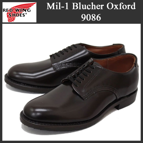REDWING 9086 Mil-1 Blucher Oxford 10D - ドレス/ビジネス