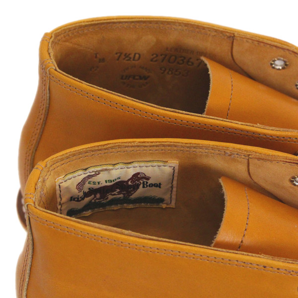 正規取扱店 REDWING (レッドウィング) 9853 Irish Setter Chukka アイリッシュセッター チャッカブーツ  ゴールドラセットセコイア 犬タグ