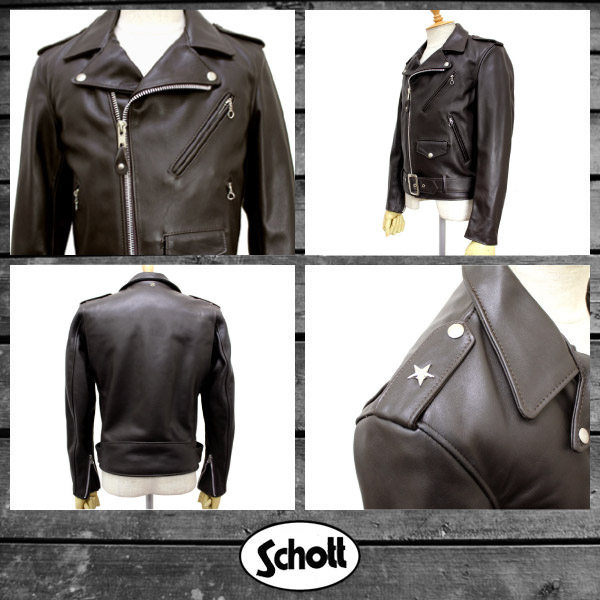 正規取扱店 SCHOTT(ショット) 613US VINTAGE ONESTAR RIDERS JACKET