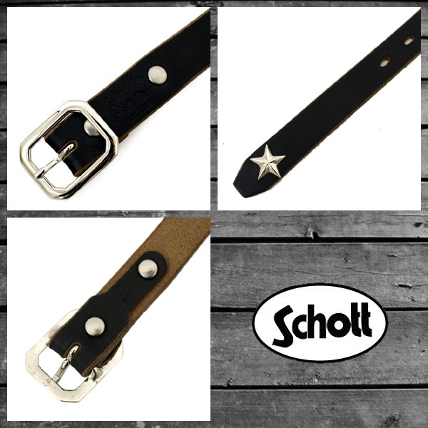 正規取扱店 SCHOTT(ショット) PERFECTO BELT NARROW(パーフェクトベルトナロー) 3129046-09 BLACK ブラック