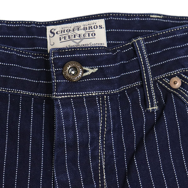 Schott ヒッコリーデニム ブラック 30