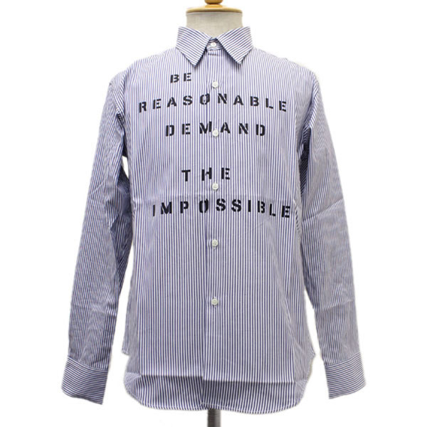 正規取扱店 SEDITIONARIES(セディショナリーズ) Be Reasonable Shirt(ビーリーズナブルシャツ) ネイビー/ホワイト STS120