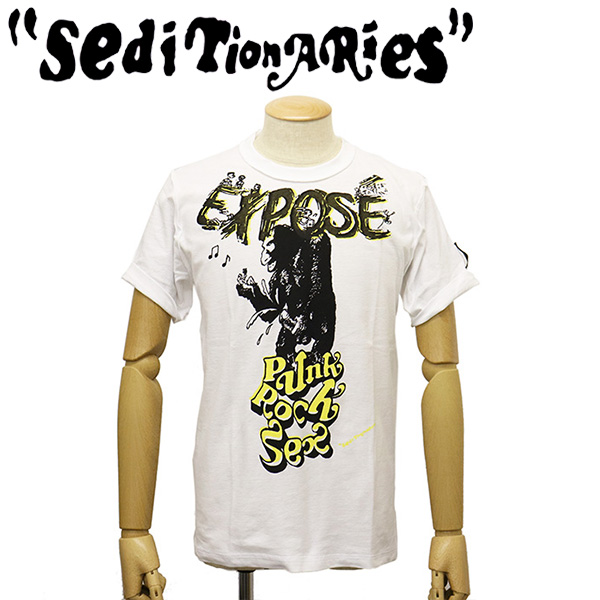 正規取扱店 SEDITIONARIES by 666 (セディショナリーズ) STZ0018 EXPOSE インサイドアウトTシャツ ホワイト